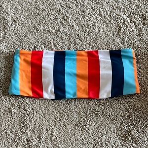 Colorful Striped Bandeau Top